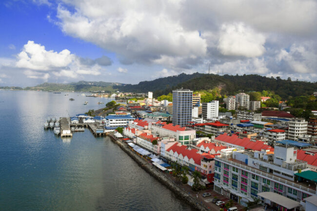 SANDAKAN CITY AERIAL VIEW, SABAH