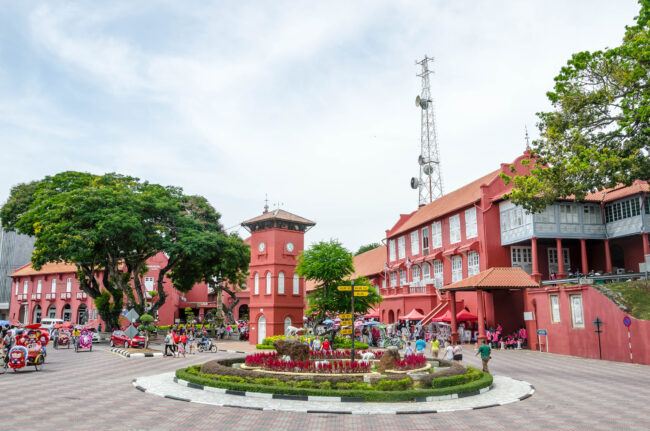 MALACCA, MALAYSIA – JUNE 09, 2015: Dutch Square in the historic