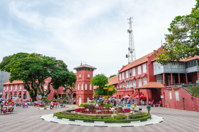MALACCA, MALAYSIA – JUNE 09, 2015: Dutch Square in the historic